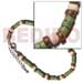 Shell Anklets Wood Beads Coco Anklets Green 4-5mm Coco Heishe W/ Nat. Brown/bleach 4-5mm Coco Pklt. Alt.