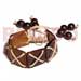 Shell Bangles 20mmx20mm Blacktab Squares In Crisscross Wax Word W/ Wood Beads