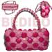 Native Bags Two Toned/pink Coco Flowers W/ Inner Lining