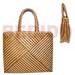 Native Bags Pandan Indo Stripe Bag/ Large/ 14 1/2 X 5 1/2 X 11 1/2 In/ Handle 6 1/2 In.