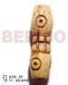 Bone Horn Beads Components Natural Bone Tube W/ Groove 19mmx8mm / 21 Pcs. In 16in. Strand