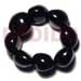 Shell Bracelets Elastic 9 Pcs. Black Kukui Nuts Bracelet