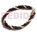 Wooden Bracelets Twisted 2-3mm Coco Pokalet Black/bleached Combi