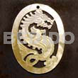 Shell Carvings Hand Carved Shell Pendants MOP Black Lip Hammer Shell Brown Lip Black Tab Philippines Oval Mop Dragon Carving 45mm