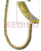 Coco Beads Splashing 7-8mm Coco Pklt. Yellow W/ Splashing
