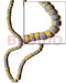 Coco Beads Splashing 4-5mm Coco Pklt. Subdued Yellow W/ Splashing