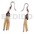 Coco Earrings Coco Indian Stick W/ Wood Beads
