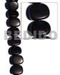 Ebony Beads Black Tiger Camagong Beads Camagong Black Slice Melon 22x27x12mm
