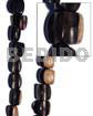 Ebony Beads Black Tiger Camagong Beads Tiger Camagong Crazy Cut 20mmx15mm