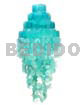 Capiz Shell Chandeliers Capis Shell Musical Chimes Wind Chimes Handmade Natural Sea Shells 4 Layers Monogram Aqua Blue Capiz Shell Chandelier 15 In. X 43 In.
part Is 16 Inches, Length Is 22 In.