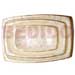 Gifts and Decorative Items Rectangular Capiz Plate 3 Pc. Set W/ Brass S/3