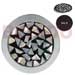 Gifts and Decorative Items Stainless Metal Coaster W/ Inlaid Crazy Cut Troca Shell