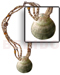 Bone Horn  Necklaces 45mm Blacklip Pendant W/ 3 Rows 4-5mm Hammershell Heishe & Horn Beads Accent