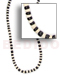 Coco Necklace 4-5mm Coco Pklt Black & White /zebra
