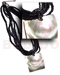 Coco Necklace 6 Layers Black 2-3mm Coco Heishe /glass Beads W/ 55mmx55mm Square Blacklip Pendant