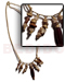 Seeds  Necklaces Dangling Asstd. Buri Seeds W/ Wood Beads In Double Wax Cord