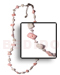 Shell Necklace Floating Shell Chips W/ Glass Beads