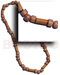 Wooden Necklace Bamboo Tube W/ Burning Tip, Palwood Beads Combi