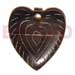 Bone Horn Pendants Carved Horn Heart 35mm
