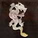 Carved Pendants Flying Mop Dragon Carving 45mm