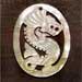 Carved Pendants Oval Dragon Carving 45mm