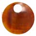 Coco Pendants 55mm Round Golden Amber Horn W/ 15mm Hole