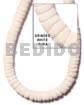 White Shell Beads White Shell Necklace Grinded White Puka Shell Class A / Specify Size 4-5, 7-8, 9-11, 14-15, Jumbo 
shl Class A