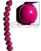 Seeds Beads Kukui Seed / Pink / 16 Pcs. Per Strand