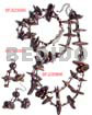 Natural Set Jewelry - Philippine made Natural Set Jewelry Necklace Bracelets Earrings made of Shell Wood Coco. Set Jewelry/ Ordered Individually As Per Item Code / Image For Reference Only/ All Items Can Be Ordered W/ Any Customized Set Jewelry