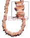 Shell Beads Strands Components Pink Rose