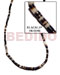 Shell Beads Strands Components 2-3mm Black Lip Heishe