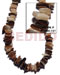 Shell Beads Strands Components Brownlip Square Cut
