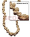 Shell Beads Strands Components Bonium White