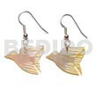 Shell Earrings Dangling Mop 24x17mm Bird Earrings
