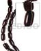 Wood Beads Wooden Components Jewelry Oval Black Camagong 14x18mm