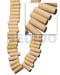 Wood Beads Wooden Components Jewelry Nat. White Wood Stick W/ 7 Sideholes 27mmx10mm