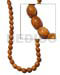 Wood Beads Wooden Components Jewelry Bayong Oval 10mmx15mm