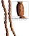 Wood Beads Wooden Components Jewelry Palmwood Capsule 25mmx11mm